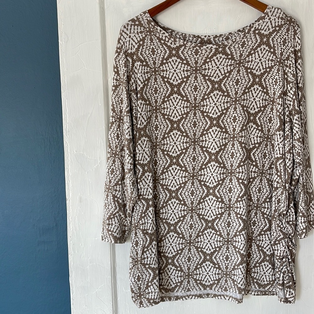 Ruby Road Woman printed Shirt. Size 2X.